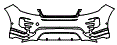 Bumper Kit pattern for the 2027 Land Rover Range Rover Evoque