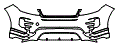 Bumper Kit pattern for the 2027 Land Rover Range Rover Evoque