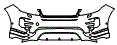 Bumper Kit pattern for the 2027 Land Rover Range Rover Evoque