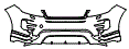 Bumper Kit pattern for the 2027 Land Rover Range Rover Evoque