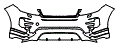 Bumper Kit pattern for the 2027 Land Rover Range Rover Evoque