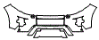 Grille and Bumper Kit pattern for the 2012 Land Rover Range Rover Evoque