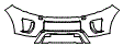 Bumper Kit pattern for the 2016 Land Rover Range Rover Evoque