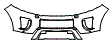Bumper Kit pattern for the 2016 Land Rover Range Rover Evoque