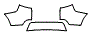 Rear Bumper Kit pattern for the 2020 Land Rover Discovery Sport