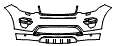 Bumper Kit pattern for the 2019 Land Rover Discovery Sport