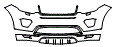 Bumper Kit pattern for the 2019 Land Rover Discovery Sport