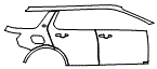 Door and Rear Fender Kit pattern for the 2026 Land Rover Discovery Sport