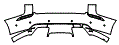 Rear Bumper Kit pattern for the 2020 Land Rover Range Rover Velar