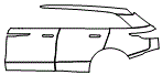 Door and Rear Fender Kit pattern for the 2020 Land Rover Range Rover Velar