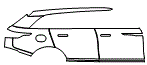 Rear Fender and Door Kit pattern for the 2026 Land Rover Range Rover Velar