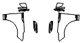 Full Fender and Mirror Kit pattern for the 2026 Land Rover Range Rover Velar