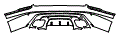 Rear Bumper Kit pattern for the 2026 Land Rover Range Rover Velar