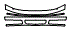 Bumper kit pattern for the 1999 SAAB 9-5