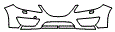 Bumper Kit pattern for the 2012 SAAB 9-5