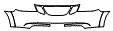 Bumper Kit pattern for the 2009 SAAB 9-7X