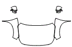 Full Hood, Fender and Mirror Kit pattern for the 2023 Hyundai Santa Fe (Canada)