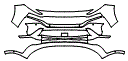 Bumper Kit pattern for the 2023 Hyundai Santa Fe (Canada)