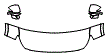 Hood, Fender and Mirror Kit pattern for the 2023 Hyundai Santa Fe (Canada)