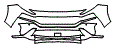Bumper Kit pattern for the 2023 Hyundai Santa Fe (Canada)