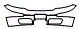 Bumper kit pattern for the 2001 Hyundai XG 300