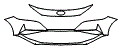 Bumper Kit pattern for the 2021 Hyundai Elantra (US)