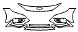 Bumper Kit pattern for the 2021 Hyundai Elantra (US)