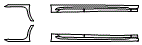 Rocker Panel Kit pattern for the 2016 Hyundai Sonata