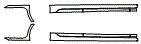 Rocker Panel Kit pattern for the 2016 Hyundai Sonata