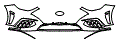 Bumper Kit pattern for the 2023 Hyundai Sonata (Canada)