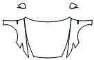 Full Hood, Fender and Mirror Kit pattern for the 2023 Hyundai Sonata (Canada)