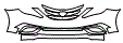 Grille and Bumper Kit pattern for the 2011 Hyundai Sonata