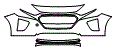 Bumper Kit pattern for the 2022 Hyundai Ioniq