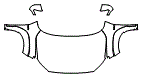 Full Hood, Fender and Mirror Kit pattern for the 2019 Hyundai Kona (Canada)