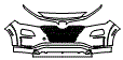 Bumper Kit pattern for the 2021 Hyundai Kona Electric