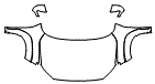 Full Hood, Fender and Mirror Kit pattern for the 2021 Hyundai Kona Electric