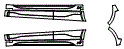 Rocker Panel Kit pattern for the 2022 Hyundai Kona (US)