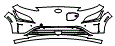 Bumper Kit pattern for the 2022 Hyundai Kona Electric