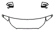 Hood, Fender and Mirror Kit pattern for the 2020 Hyundai Palisade