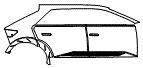 Door and Rear Fender Kit pattern for the 2022 Hyundai Ioniq 5 (US)