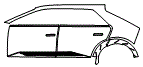 Door and Rear Fender Kit pattern for the 2022 Hyundai Ioniq 5 (US)
