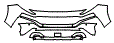 Bumper Kit pattern for the 2023 Hyundai Santa Fe (Canada)
