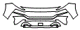 Bumper Kit pattern for the 2023 Hyundai Santa Fe (Canada)