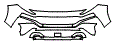 Bumper Kit pattern for the 2023 Hyundai Santa Fe (Canada)