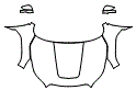 Full Hood, Fender and Mirror Kit pattern for the 2022 Subaru Forester (US)