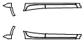 Rocker Panel Kit pattern for the 2018 Subaru Impreza