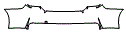 Rear Bumper Kit pattern for the 2019 Subaru WRX