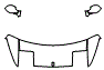 Hood, Fender and Mirror Kit pattern for the 1999 Ferrari F355