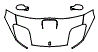 Hood, Fender and Mirror Kit pattern for the 2004 Ferrari 575M Maranello
