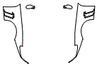 Full Fender and Mirror Kit pattern for the 2004 Ferrari 575M Maranello